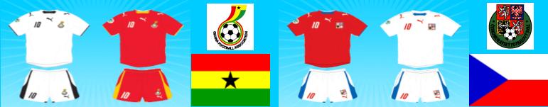 World Cup Kits Ghana Czech Republic