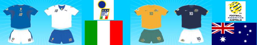 World Cup Kits Italy Australia