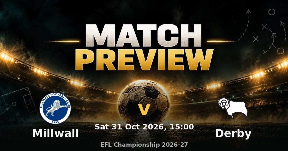 Millwall FC v Derby County FC: preview, form and head-to-head - My ...