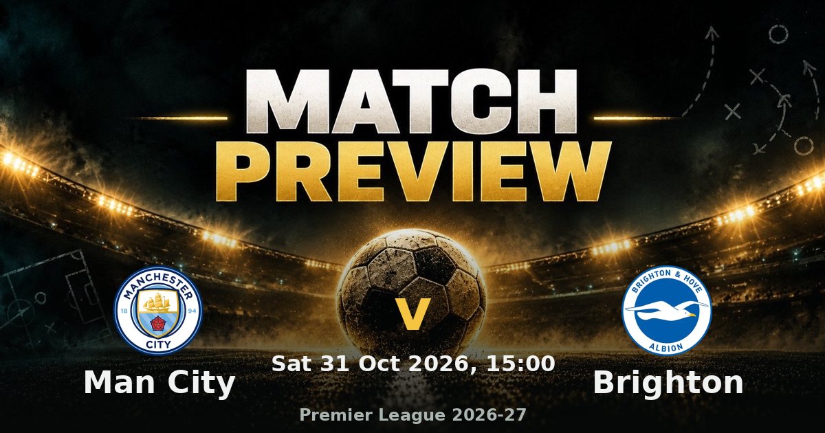 Man City v Brighton preview: leaders host the league's meanest defence on current form
