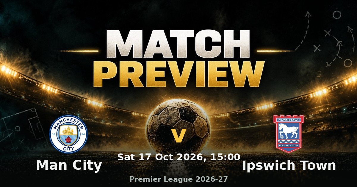 Man City v Ipswich Town preview: league leaders host a side yet to keep a clean sheet