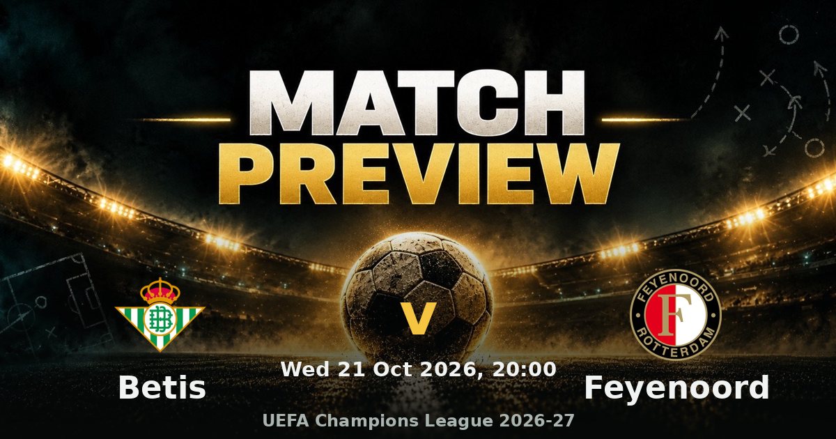 Betis v Feyenoord preview: ninth-placed hosts look to stay perfect in the league phase