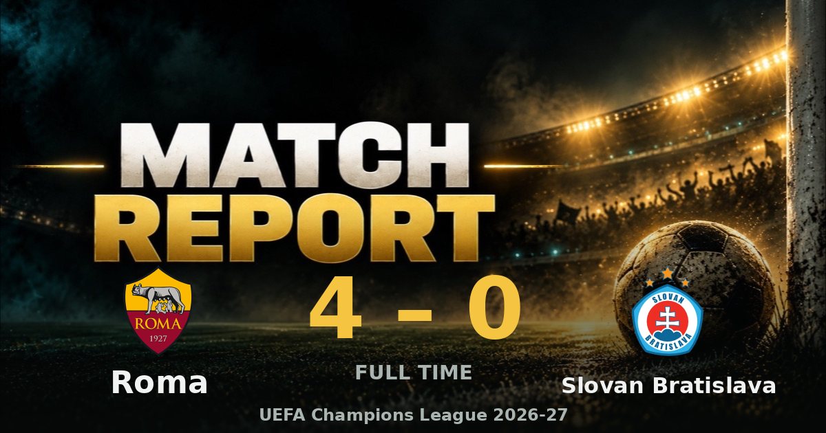 Roma 4-0 Slovan Bratislava: Hermoso, Molina, Pisilli and Malen score in Rome
