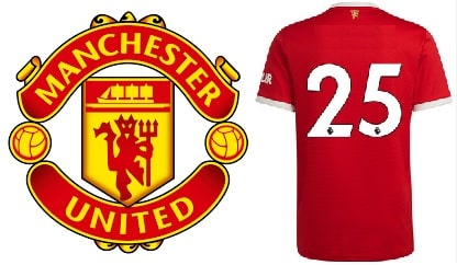 Manchester United Number 25 Plaayers