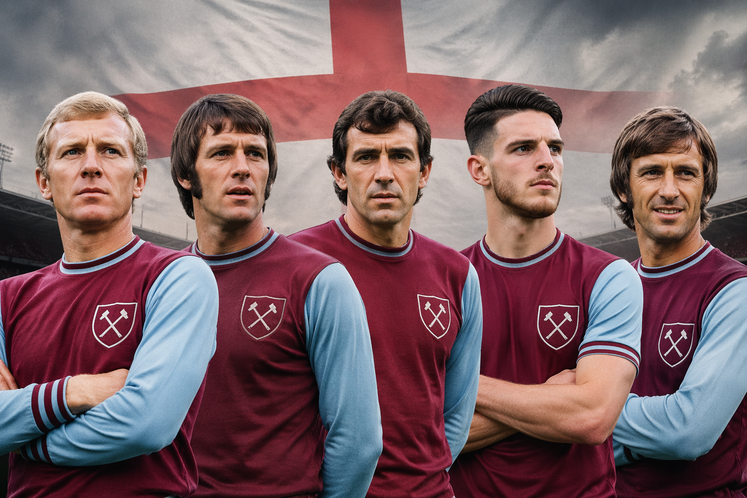 West Ham United Players with most England Caps