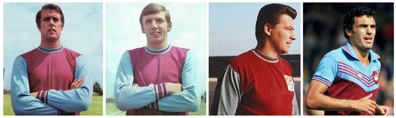 Which four players scored the most goals for England while with West Ham United? 12 West Ham United Highest England Goalscorers