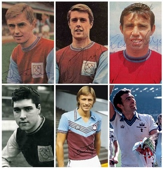 Which Six Players scored West Ham United’s Goals in the four Major Cup Finals they won? 13 image 196