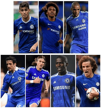 Brazilians who won Premier League Medals with Chelsea