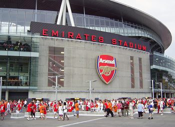 very first goal at Arsenal's Emirates Stadium