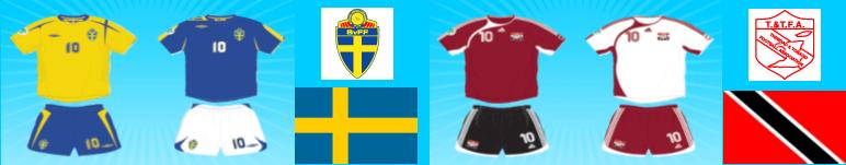 World Cup Kits Sweden Trinidad 