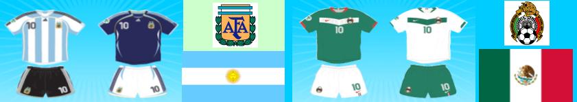 World Cup Kits Argentina Mexico