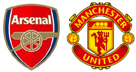 Arsenal and Manchester United Players