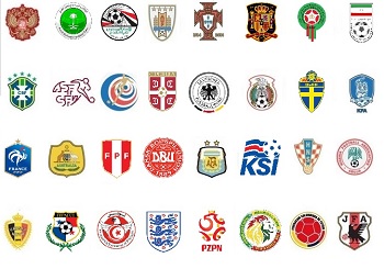 2018 FIFA World Cup Badges