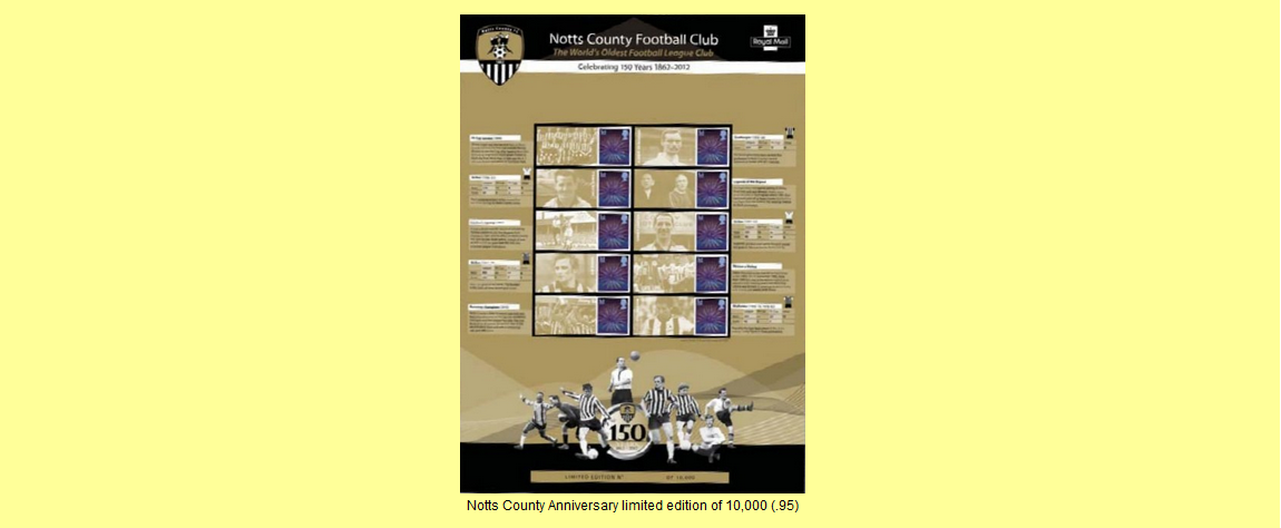 150th Anniversary of Notts County Football Club