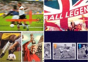 Englische Fußball-Briefmarken