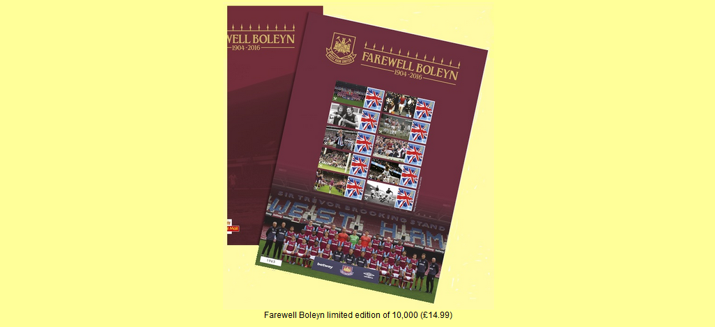 West Ham United Farewell Boleyn 1904-2016