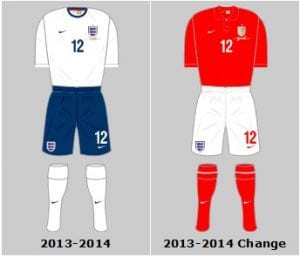 England Strips 2013-2014