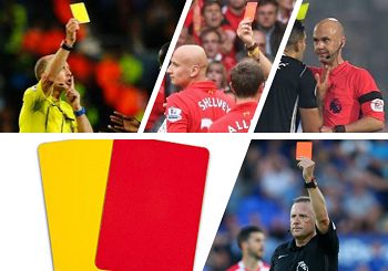 Tarjetas rojas y amarillas de la Premier League