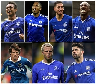 Chelsea Premier League Top Goalscorers