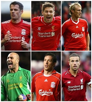 Liverpool Top PL Apariciones