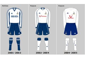 Tottenham home kits