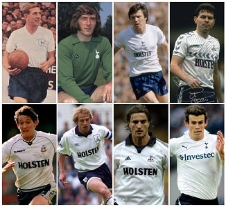Spurs FWA Player of the Year-Danny Blanchflower (1957-58 & 1960-61), Pat Jennings (1972-73), Steve Perryman (1981-82), Clive Allen (1986-87), Gary Lineker (1991-92), Jurgen Klinsmann (1994-95), David Ginola (1998-99) and Gareth Bale (2012-13).