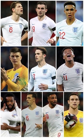Engeland speler debuteert 2018
