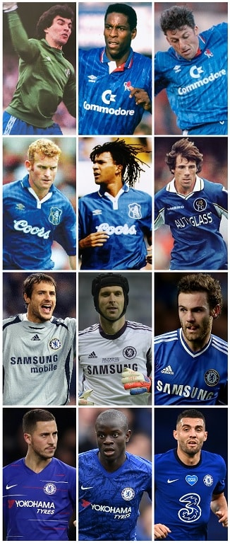 Which 12 Europeans (non-UK) won Chelsea FC’s Player of the Year Award? 12 image