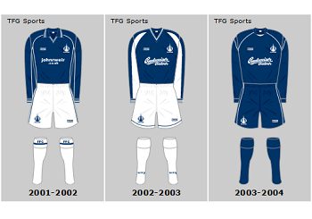 Falkirk FC Century Home Playing Kits