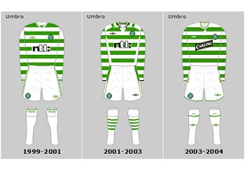 Celtic FC 21st Century Home Playing Kits
