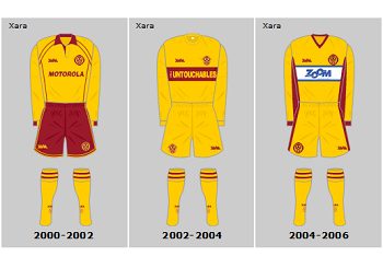 Motherwell FC 21st Century Home Playing Kits
