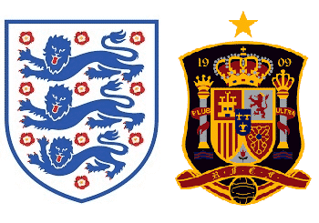 Engeland tegen Spanje