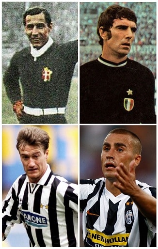Capitani vincitori della Coppa del Mondo della Juventus