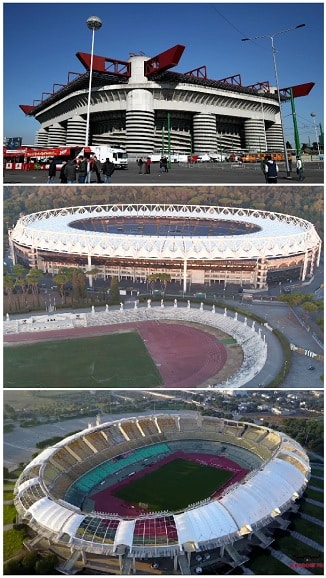 Italian Champions League Stadiums