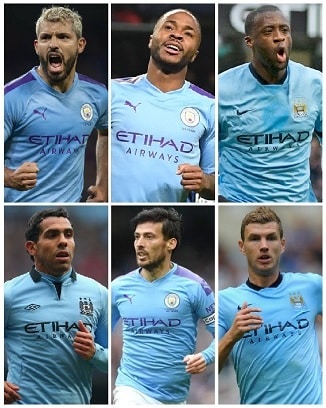 Manchester City Top PL Torschützen