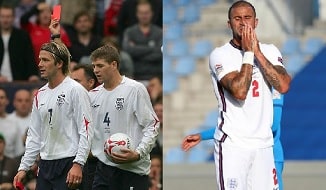 England Players Sent-Off