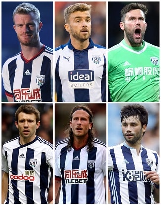 West Bromwich Albion PL Optredens