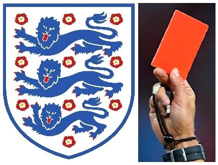 England Red Cards