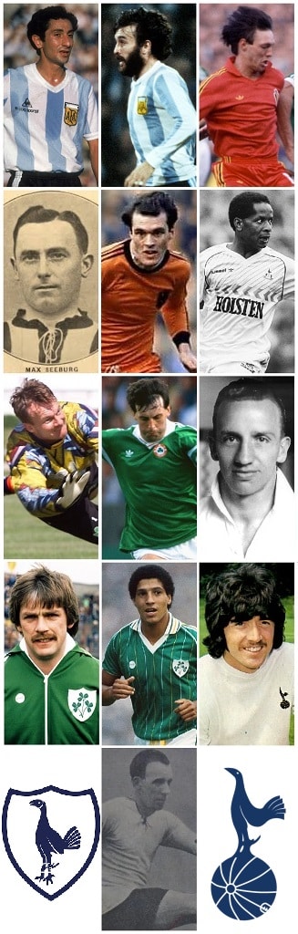 Tottenham Hotspur Foreign Players in the Football League Era 1908-1992