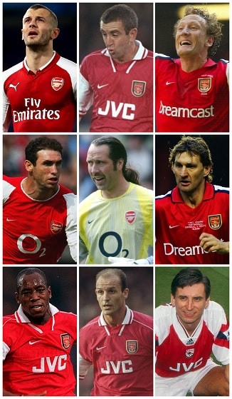 Jugadores del año del Arsenal inglés