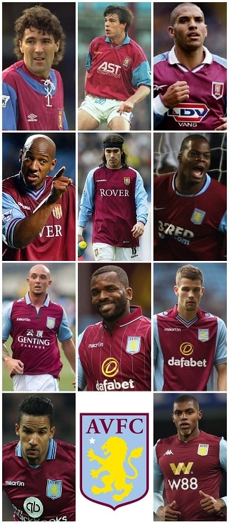Aston Villa EPL Number Nine Shirts