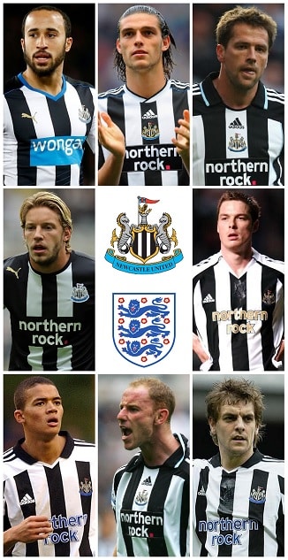 Newcastle United Engeland Caps