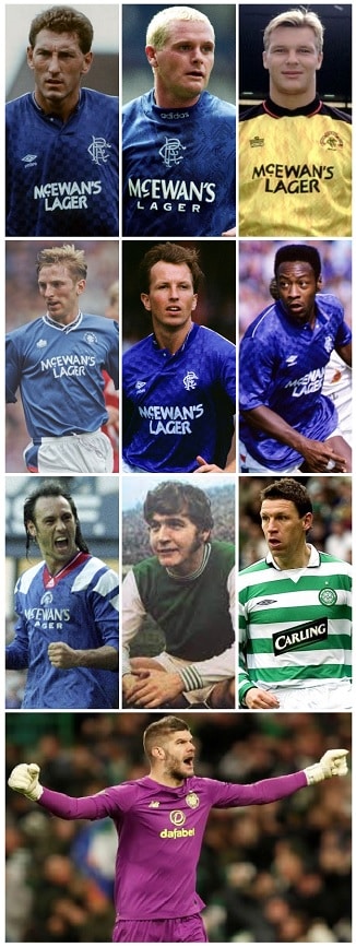 Jugadores de Inglaterra con clubes escoceses