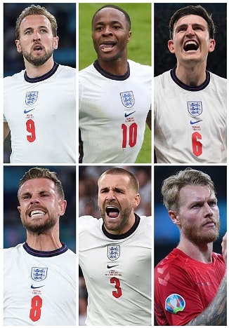 Inglaterra Artilheiros da Euro 2020