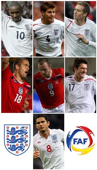 Goleadores de Inglaterra - Andorra
