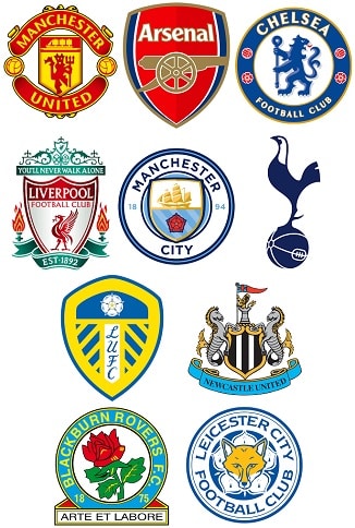 Angol Bajnokok Ligája klubok