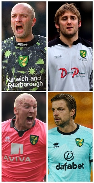 Which Goalkeepers wore Norwich City’s Number One Shirt in the Premier League? 12 Norwich City Goalkeepers
