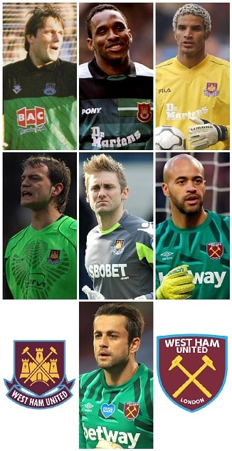 West Ham PL Keepers