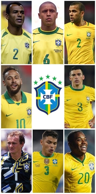 100 مباراة دولية للبرازيل