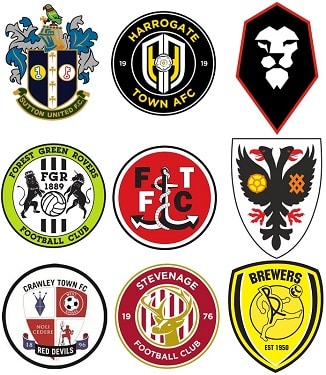 Last 9 Football League Clubs